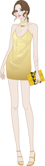 1980’s Party Look model3