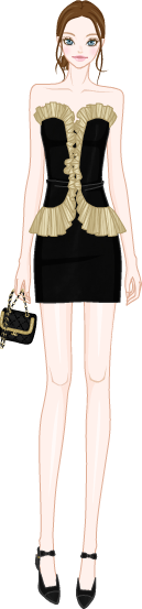 Winter Mini Dress model2