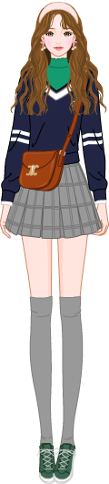 Autumn Girlish Look model3