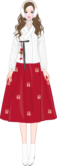 Modernized Hanbok model1