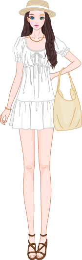 Summer White Look model2