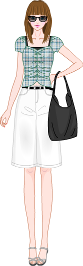 Summer White Look model4