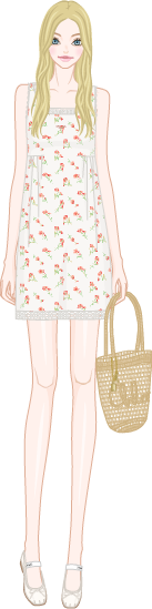 Summery Lightness Dress model5