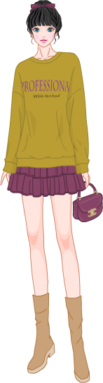 Fall Color Fashion model1