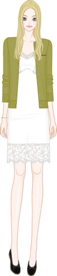 Slip Dress Styling model4